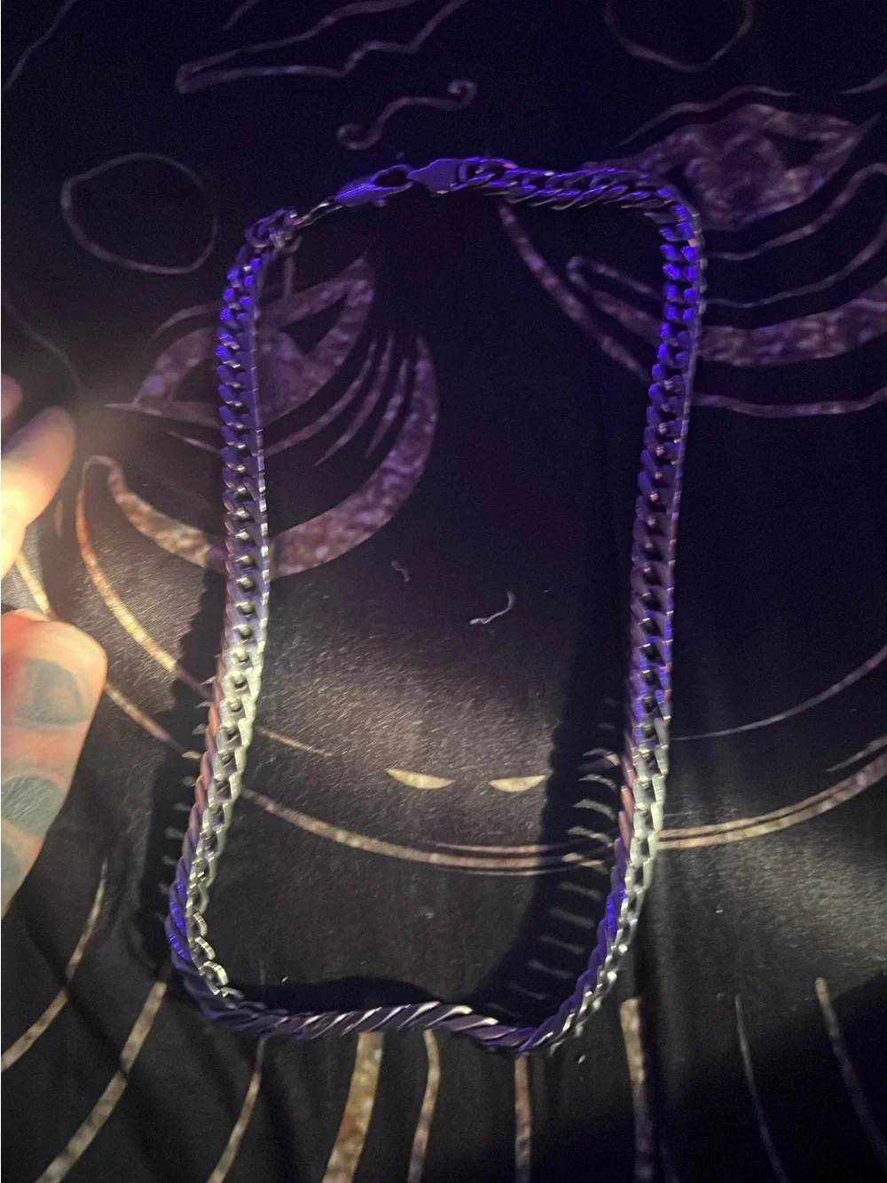 Men's Silver Cuban Link Chain Bracelet - Polished Stainless Style